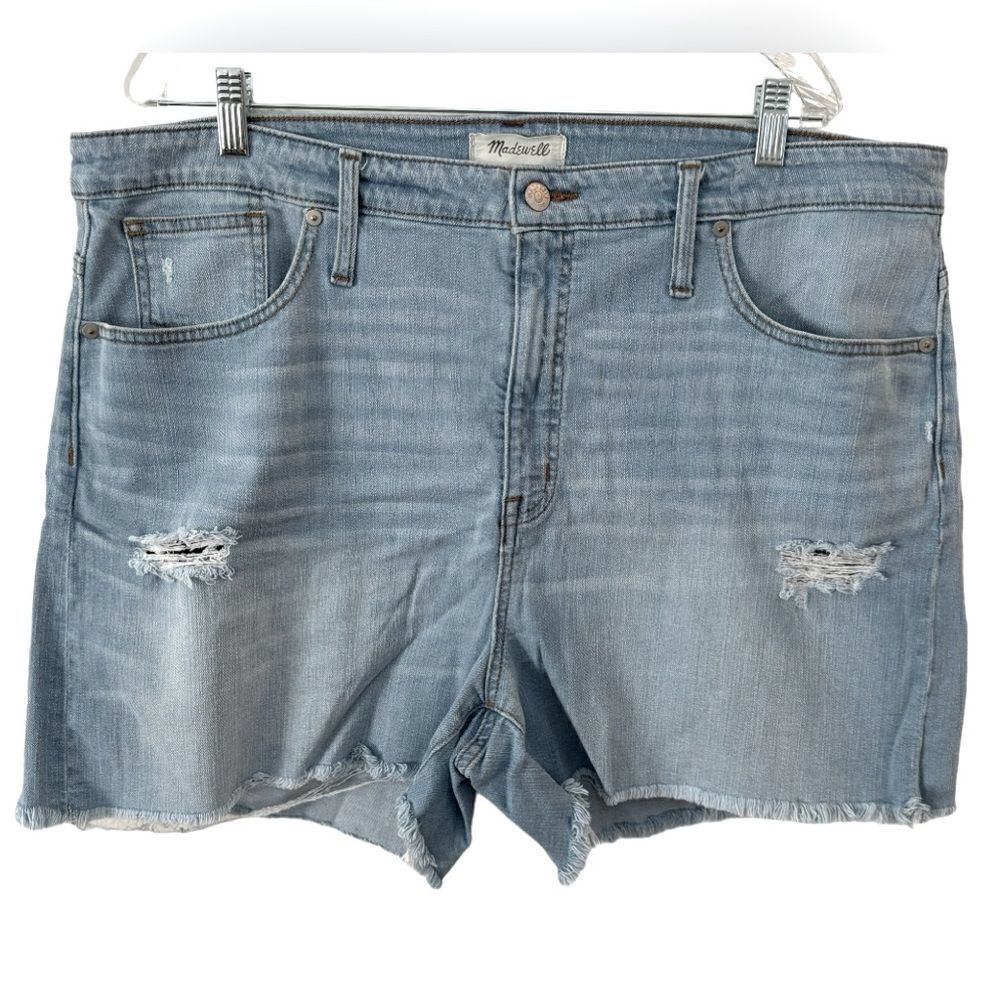 Madewell jeans high rise denim shorts plus size waist 40in